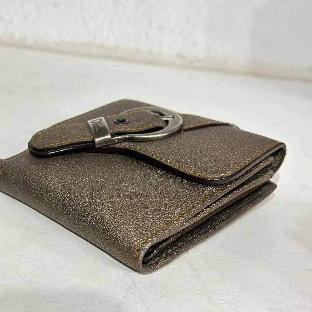 Dior Brown Leather Small Wallet